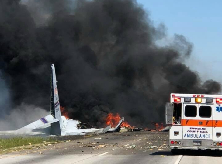 Avión de la Guardia Nacional de Puerto Rico se estrella en Savannah